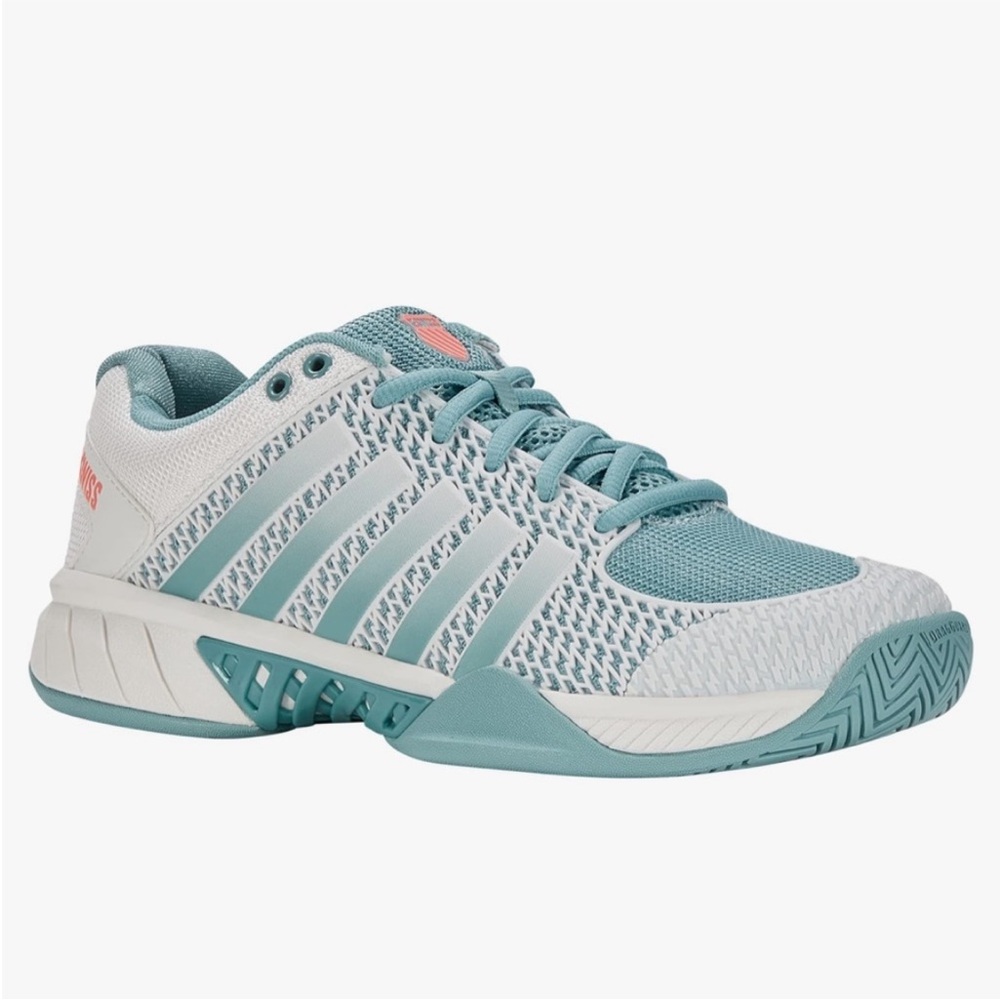 K-Swiss Teal and White Athletic Shoes